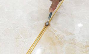 Application to smooth tile area